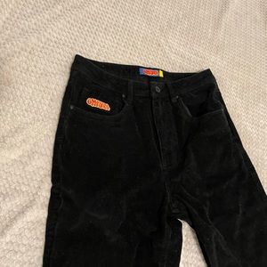 Empyre Kids' Loose Fit Black Corduroy Skate Pants